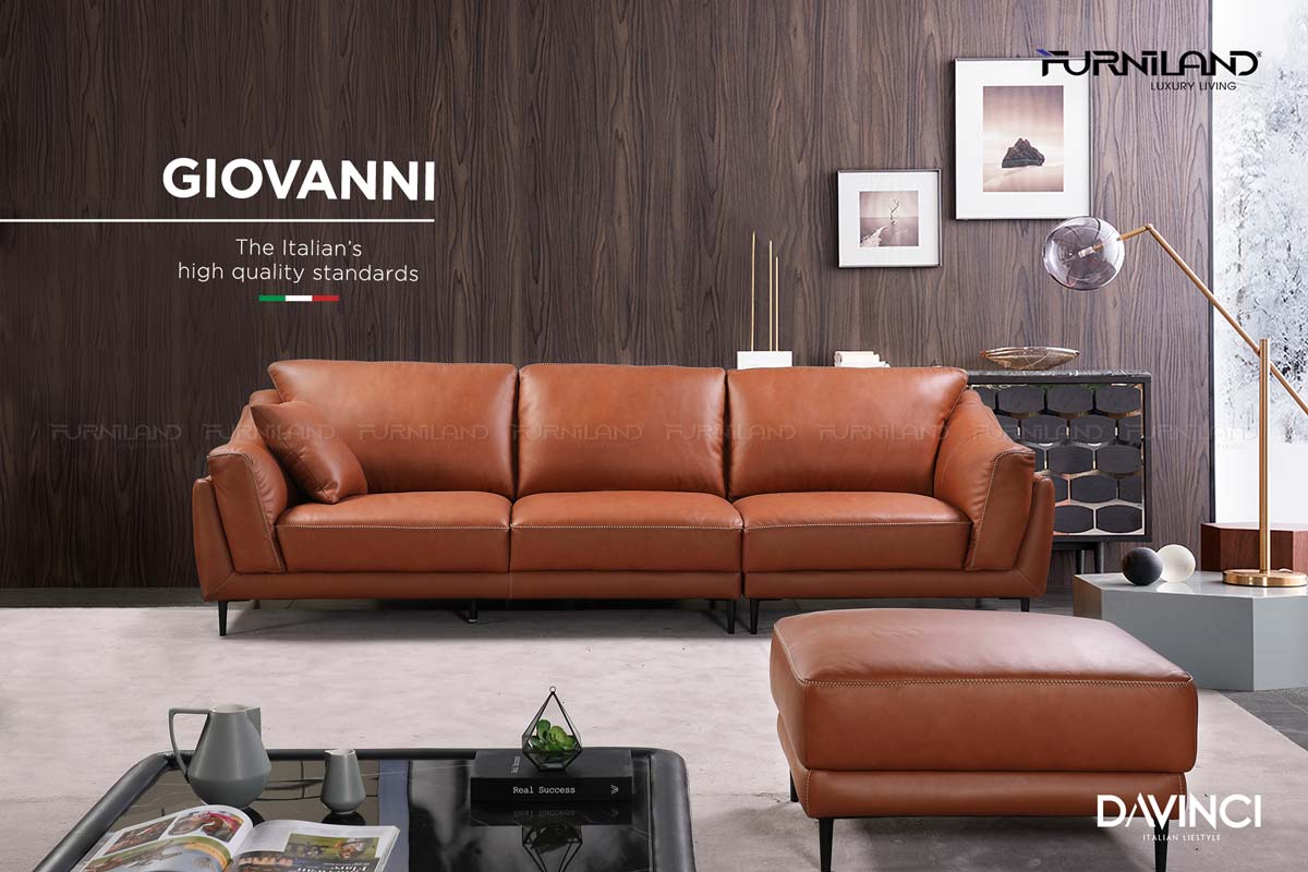 Sofa da cao cấp Giovanni Băng 4 - Sofa nhập khẩu Italia