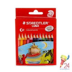 Chì 12 màu ngắn STAEDTLER LUNA 13601 C12