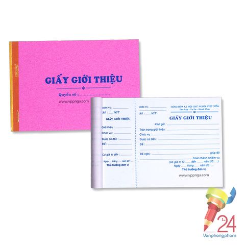 Giấy giới thiệu dày