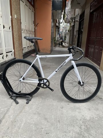 Xe fixed gear VISP Pista trắng cơ bản