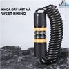 Khoá dây lò xo sử dụng mật mã 4 số West Biking