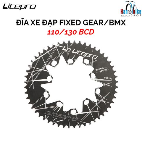 Nhông đĩa xe đạp Litepro  52/56/58/60T cho xe fixed , bmx , xe gấp