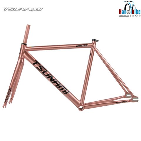 Khung Fixed Gear Tsunami SNM100 sơn màu gold rose