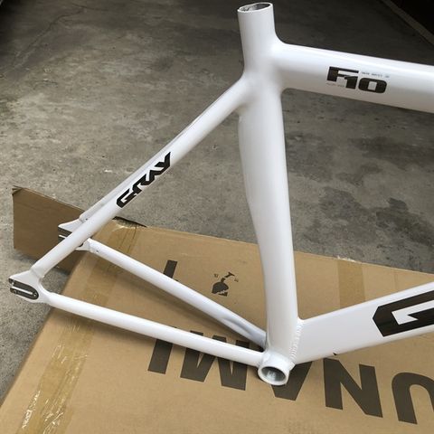 Khung Fixed Gear Gray F10 Càng Nhôm( kèm chén cổ+ khóa cọc yên)