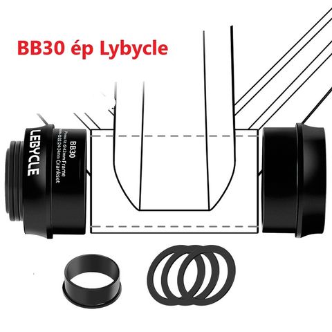 BB ép LEBYCLE BB30 cho trục 22/24mm lồi 1cm loại thường