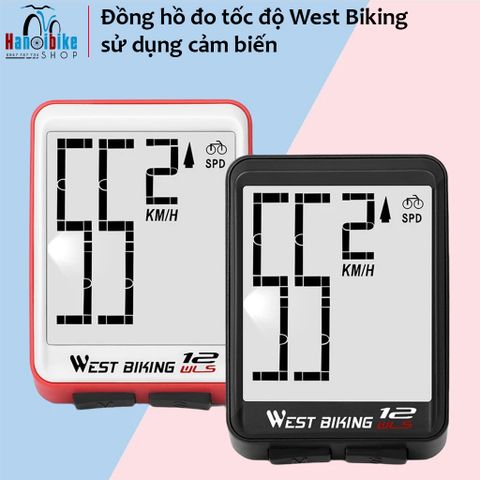 Đồng hồ contermet xe đạp West Biking sử dụng cảm biến 12 chức năng