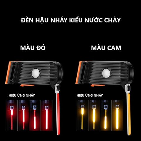 Đèn hậu xe đạp LED kim siêu sáng có nhiều chế độ nhấp nháy 8821