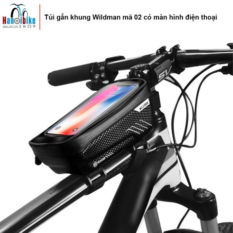 Túi gắn khung xe đạp Wildman mã E2 02 có màn hình điện thoại cảm ứng