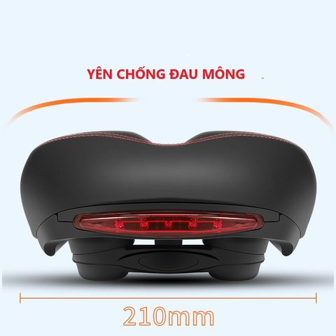 Yên béo YB02 có đèn nhấp nháy chống đau mông