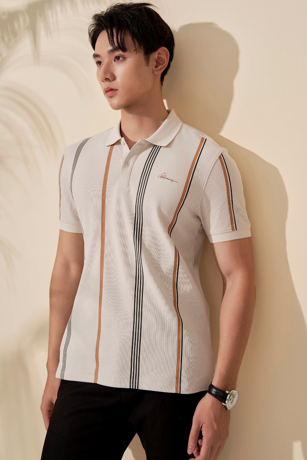  Áo Polo Vải Cotton Mềm Mịn, Thoáng Mát, Thấm Hút Tốt 7APCH024BEI 