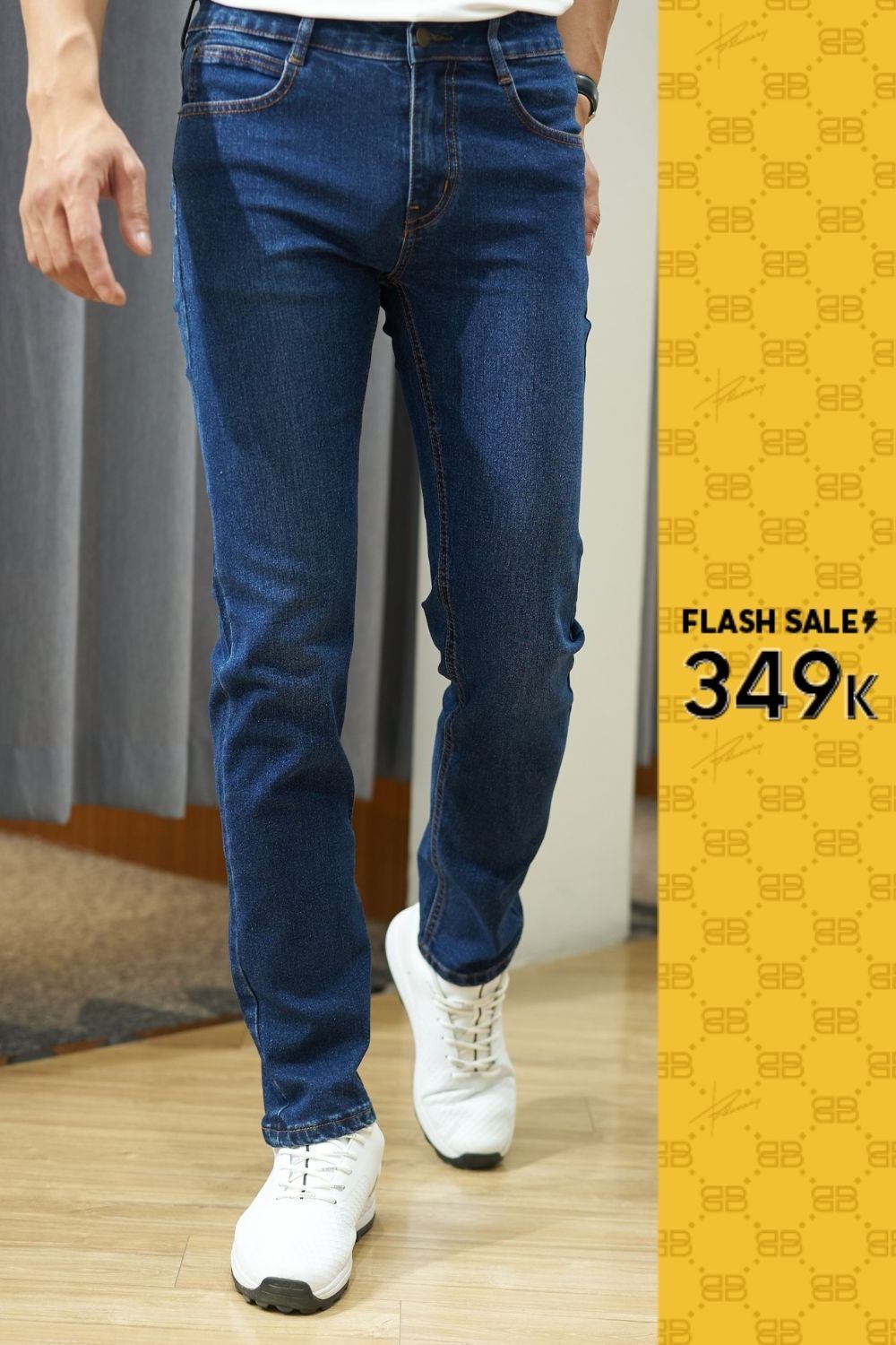  [Giảm 36%] Quần Jeans Cao Cấp Bền Màu, Chống Nhăn, Co Giãn 8QBDB004XDM 