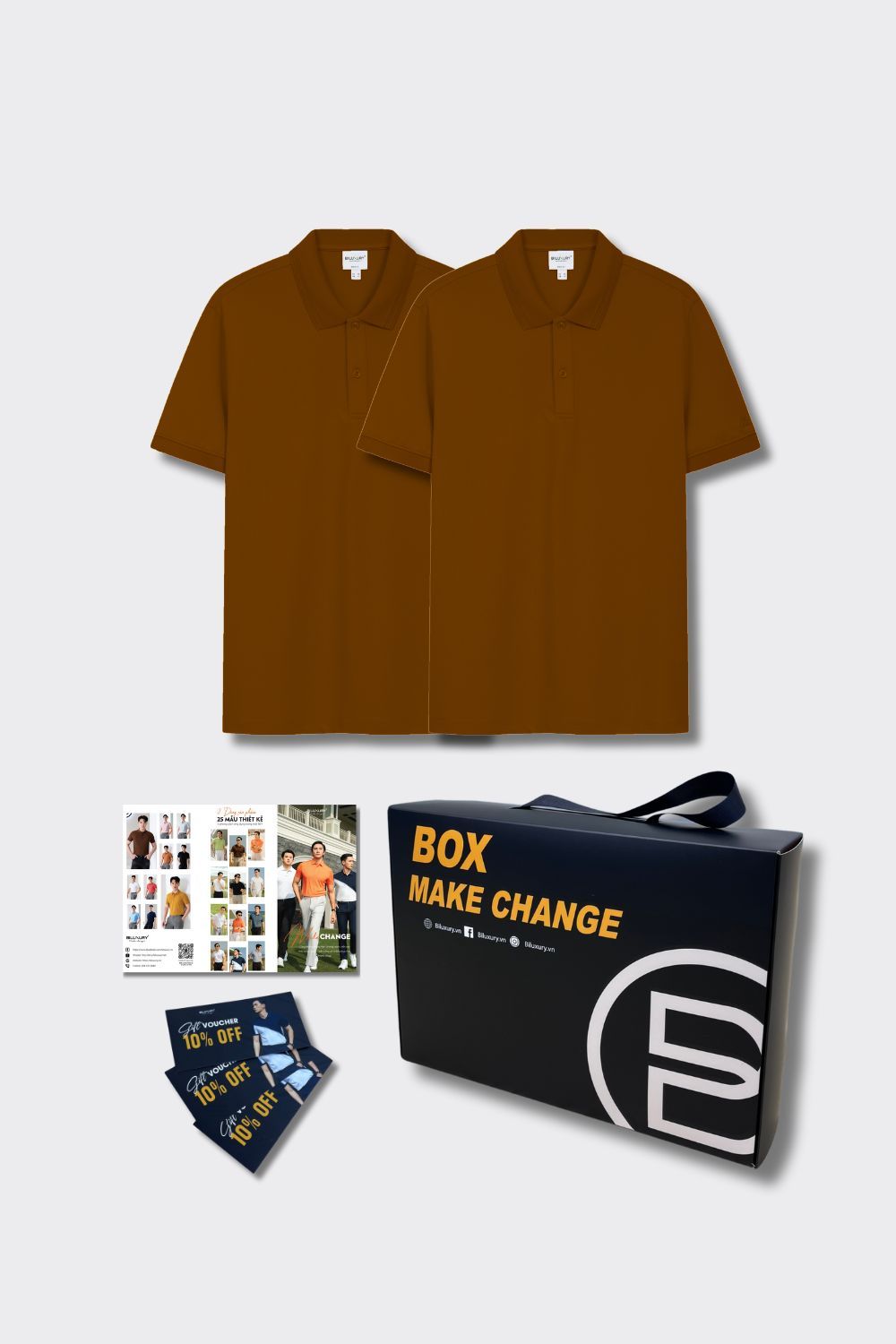  [Giảm 22%] Box 2 Polo Make Change Basic Colors - 03 