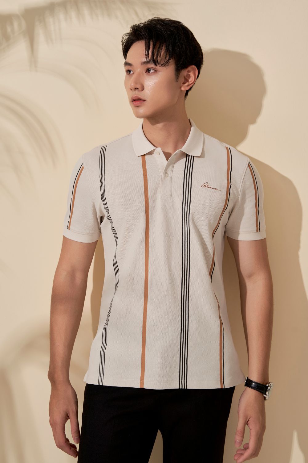  Áo Polo Vải Cotton Mềm Mịn, Thoáng Mát, Thấm Hút Tốt 7APCH024BEI 