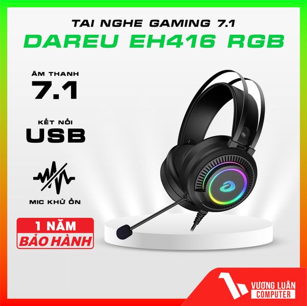 Tai nghe DareU EH416 7.1 RGB chính hãng, giá rẻ