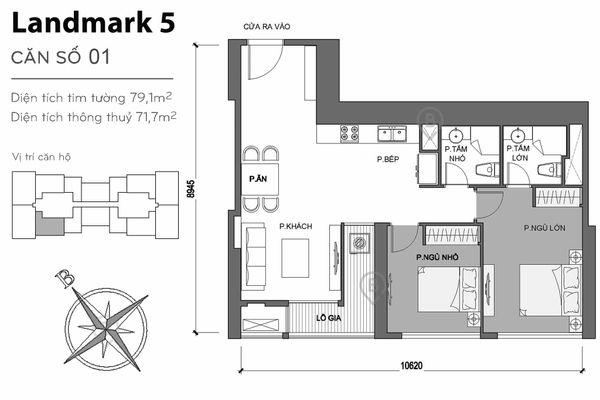  VINHOMES CENTRAL PARK 2 PHÒNG NGỦ GIÁ TỐT CHỜ CHỦ MỚI 