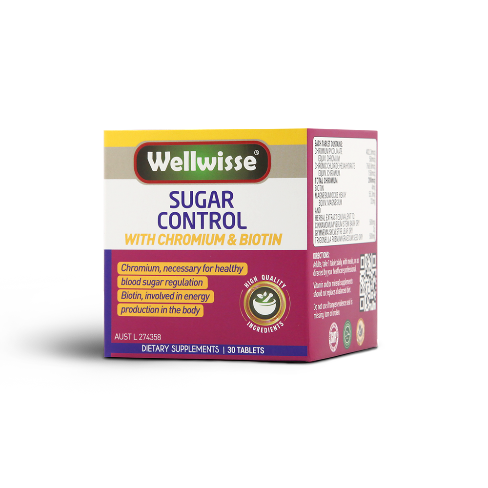 Viên Uống Cân Bằng Đường Huyết Wellwisse Sugar Control (30 Viên)