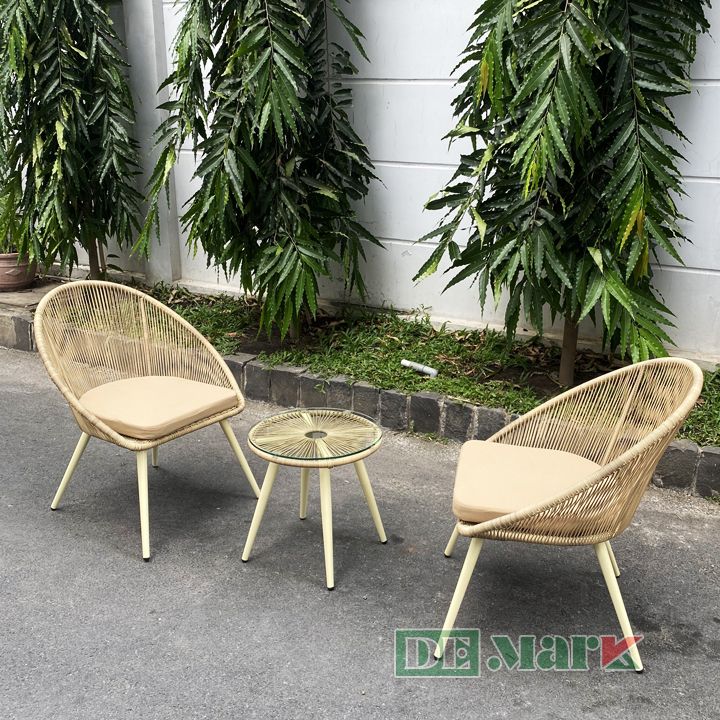 Bàn Ghế Ban Công Nhựa Giả Mây MT2A266