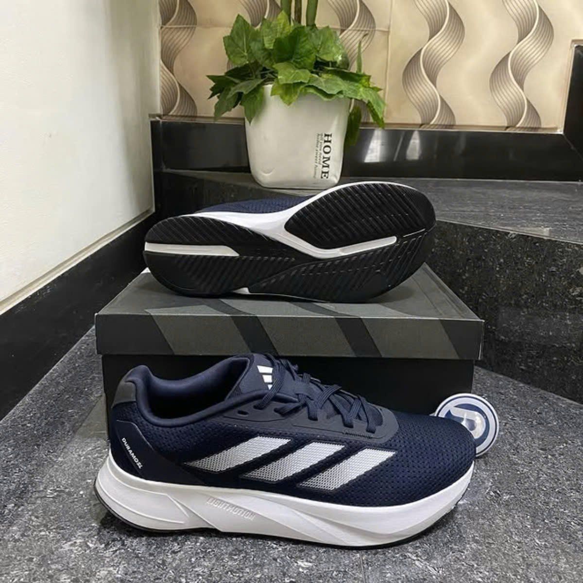 Giày chạy bộ adidas Duramo SL Nam IE9690 (màu xanh than)