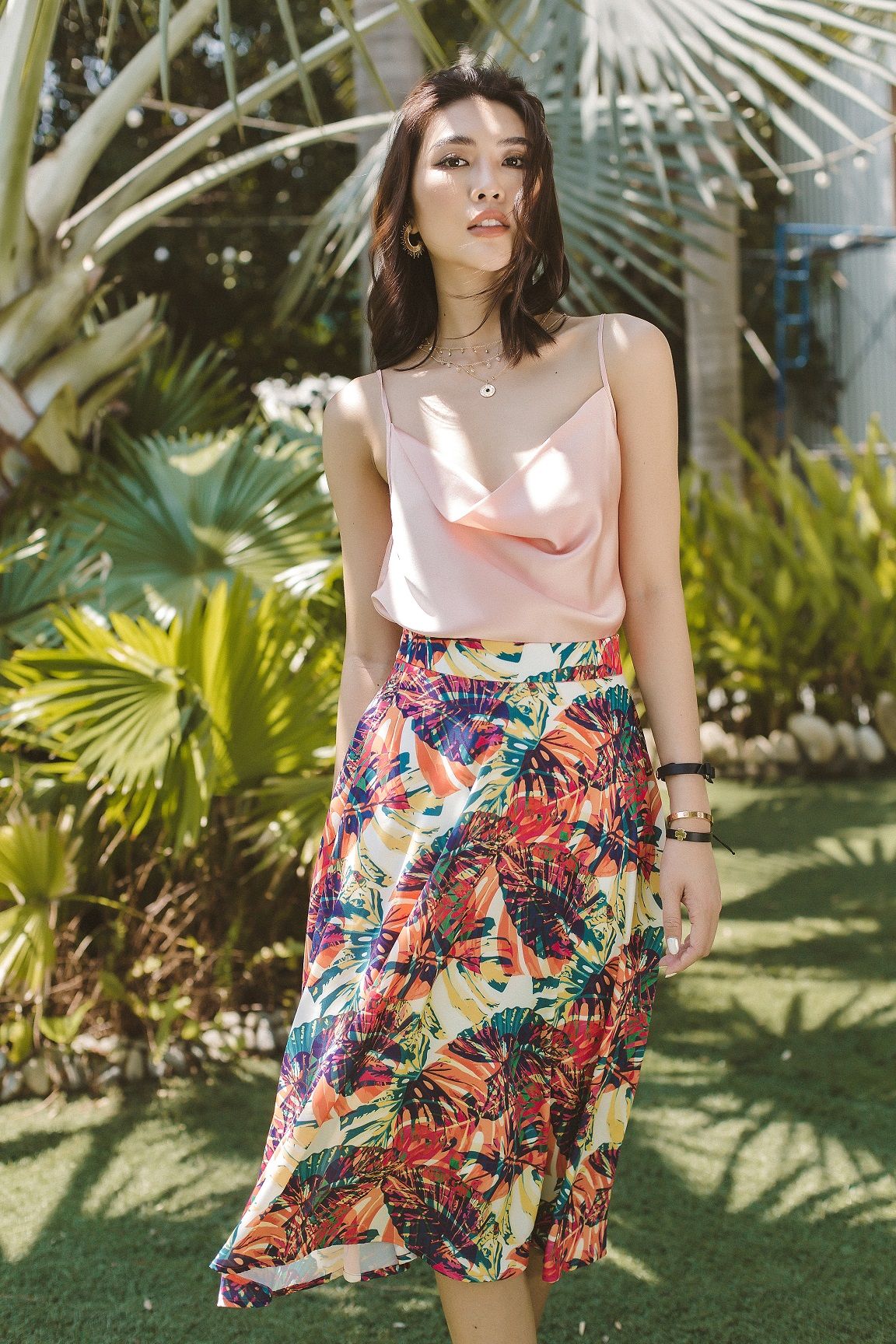 Tropico Dreaming Floral Print Skirt