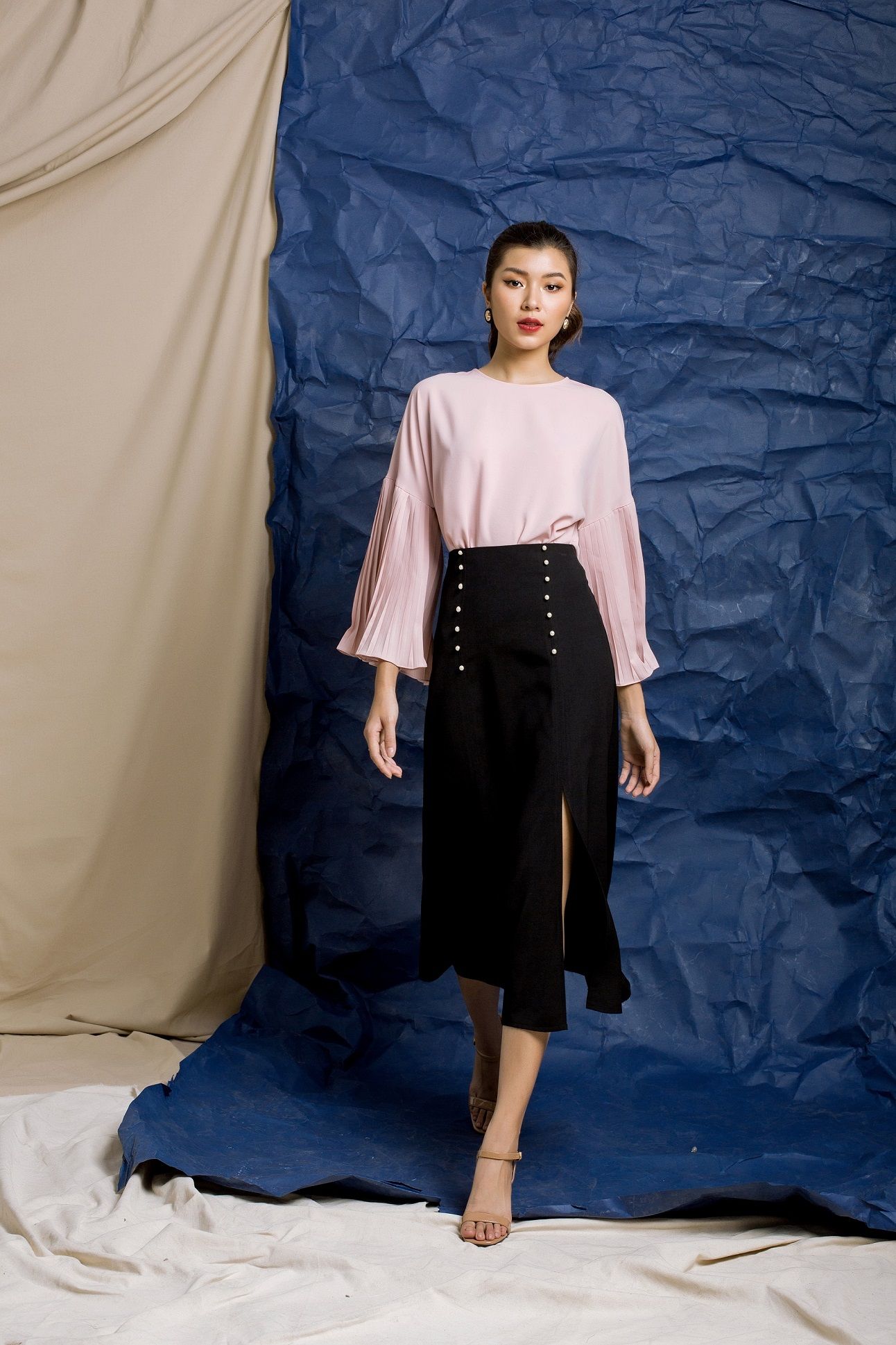 My Sunshine Pleated Sleeves Shirt