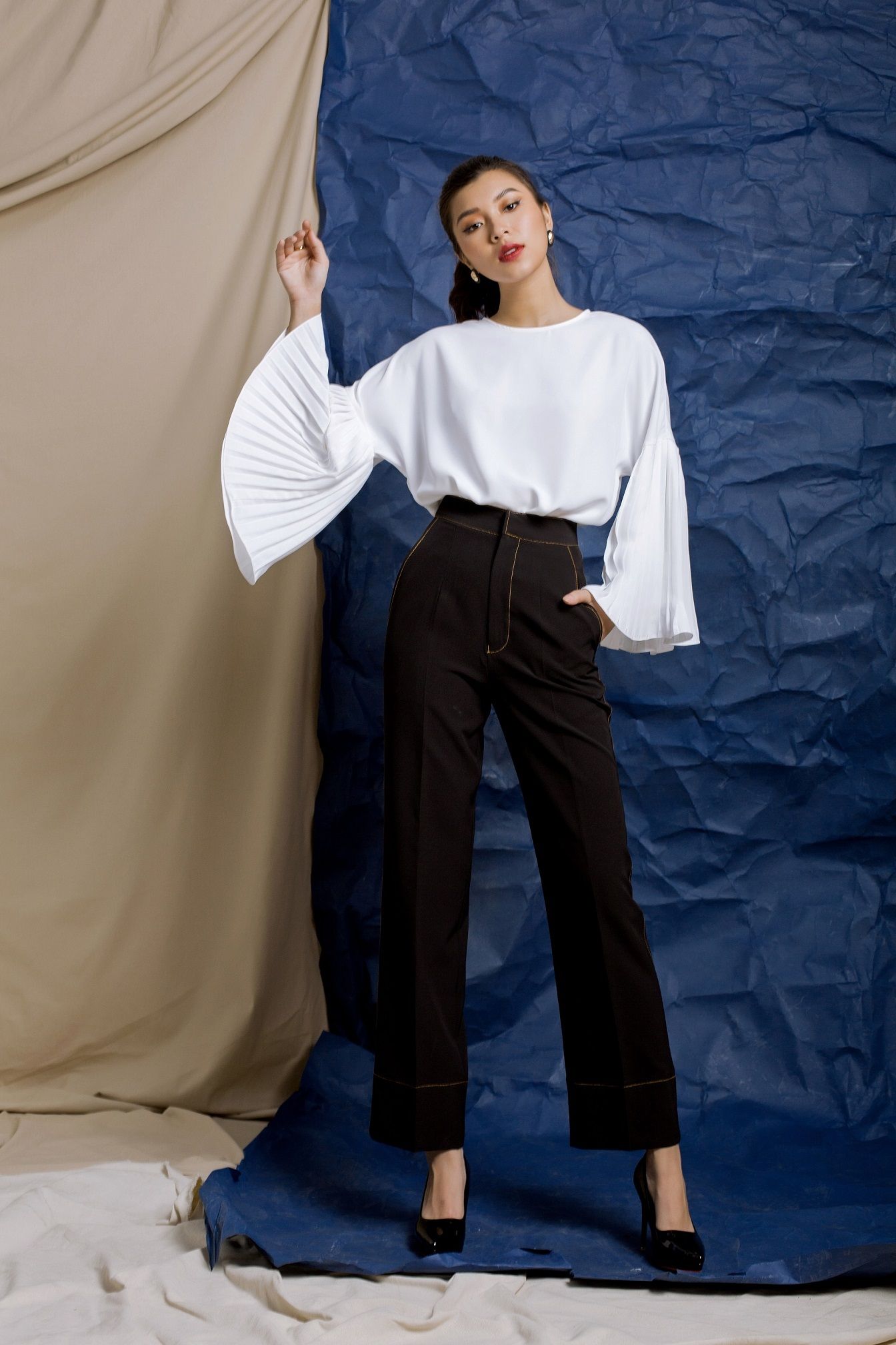 Kick It Black High-waist Pants