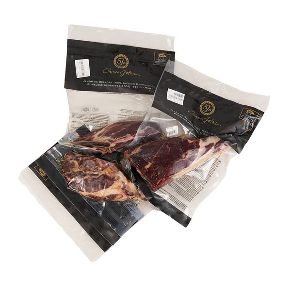 Đùi Heo Muối Rút Xương 5J Cinco Jotas Acorn Fed 100% Iberico Boneless Ham - Tag Đen (~4kg)