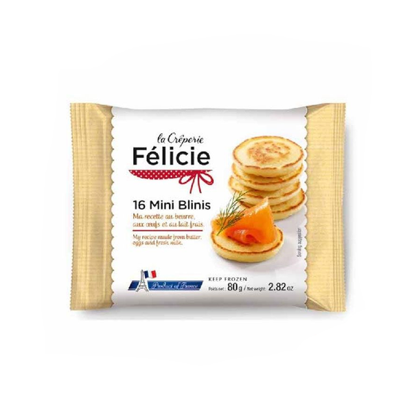 Bánh đông lạnh - La Crêperie Félicie - 16 Mini Blinis 5g (80g/box)