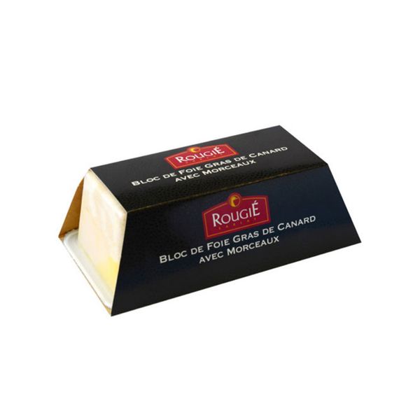  Pate gan ngỗng Rougie Bloc de foie gras de canard avec morceaux 500 g  | Enjoy.vn