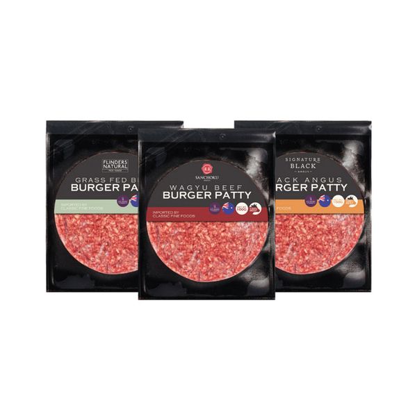 Thịt Bò Wagyu Úc Xay - Sanchoku Beef Burgers 80 X100G