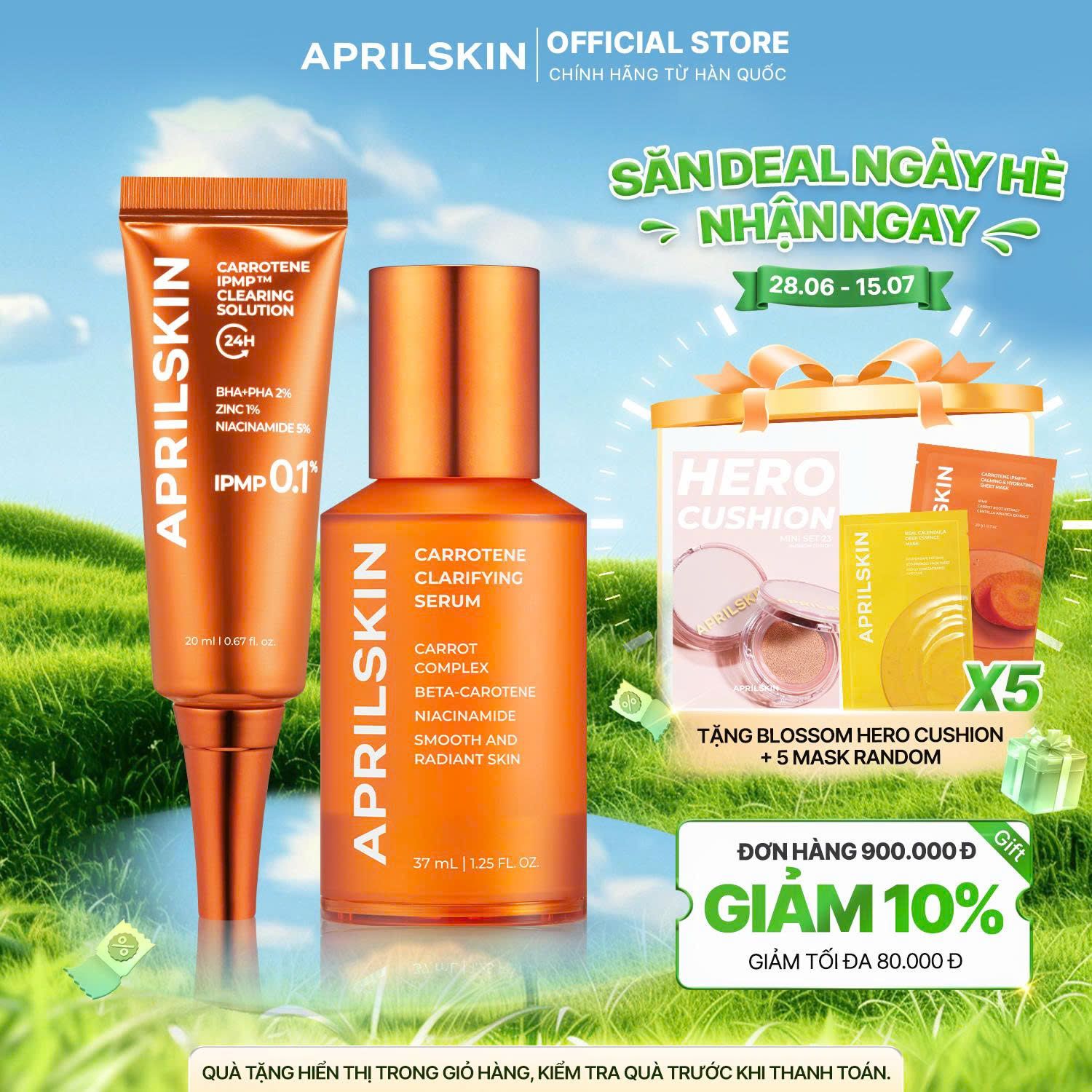Set Carrotene Giảm Mụn Dễ Dàng