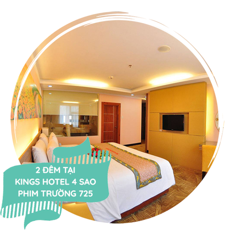 [KING HOTEL 02 ĐÊM ] 4 Sao &  Tham Quan Phim Trường 725 Xương Rồng