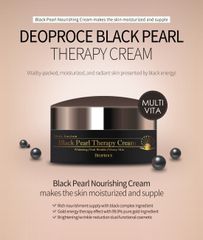 [DƯỠNG DA TRẮNG HỒNG] Chiết Xuất Ngọc Trai Đen  DEOPROCE Black Pearl Therapy Cream 100g