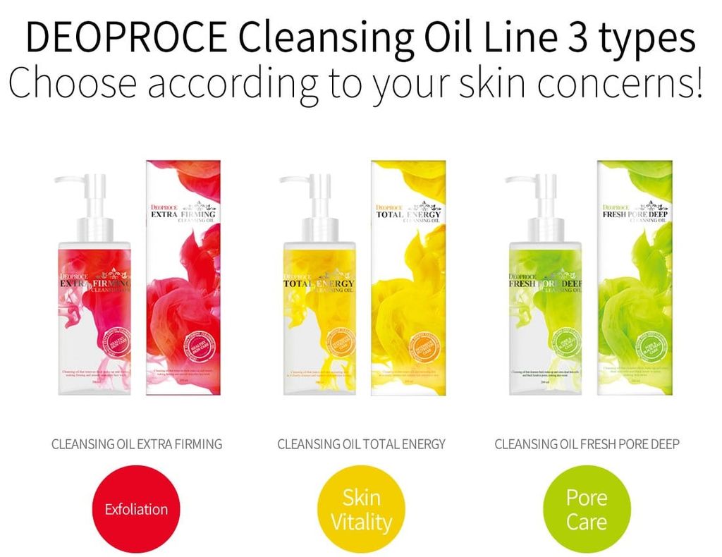 [DẦU TẨY TRANG ] Chiết Xuất Hoa Sơn Trà Nhật Bản Deoproce Extra Firming Cleansing Oil