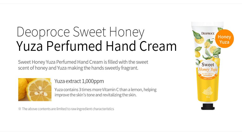 [KEM DƯỠNG DA TAY & CHÂN] Mềm mịn Chiết Xuất từ Hữu Cơ Deoproce Fresh Perfumed Hand Cream 50g