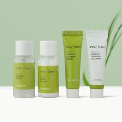 [BỘ DƯỠNG MINI THẢO MỘC] Đánh Bay Mụn Chiết xuất 8 Loại  Thảo mộc Deoproce Real Fresh Vegan Mini Kit