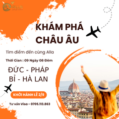 [CHÂU ÂU MÙA HÈ] HÀNH TRÌNH KHÁM PHÁ LỄ HỘI BIA ĐỨC | BỈ | HÀ LAN | PHÁP 9N8Đ