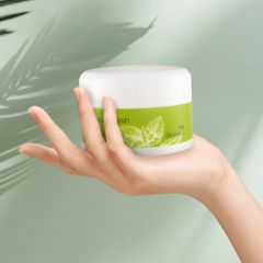 [KEM THẢO MỘC] Ngăn Ngừa Mụn Chiết Xuất 8 loại Thảo Mộc  DEOPROCE Real Fresh Vegan Intensive Soothing Cream 100g