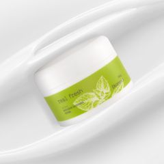 [KEM THẢO MỘC] Ngăn Ngừa Mụn Chiết Xuất 8 loại Thảo Mộc  DEOPROCE Real Fresh Vegan Intensive Soothing Cream 100g