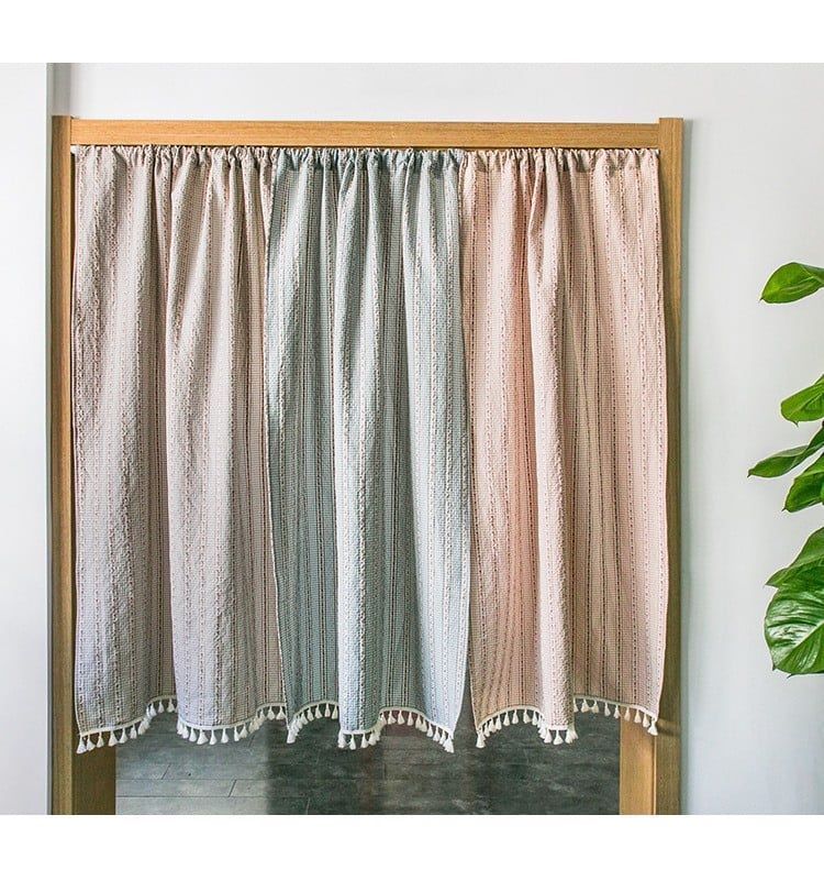 Flower two-piece Japanese-style curtain
