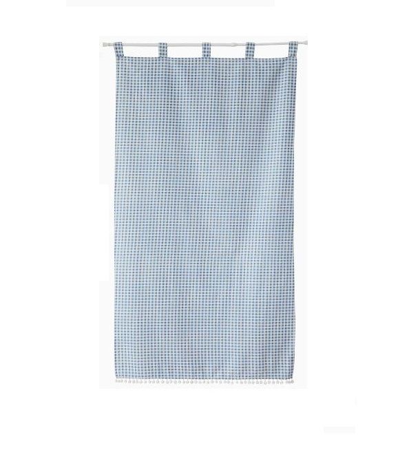 One piece striped jacquard curtain