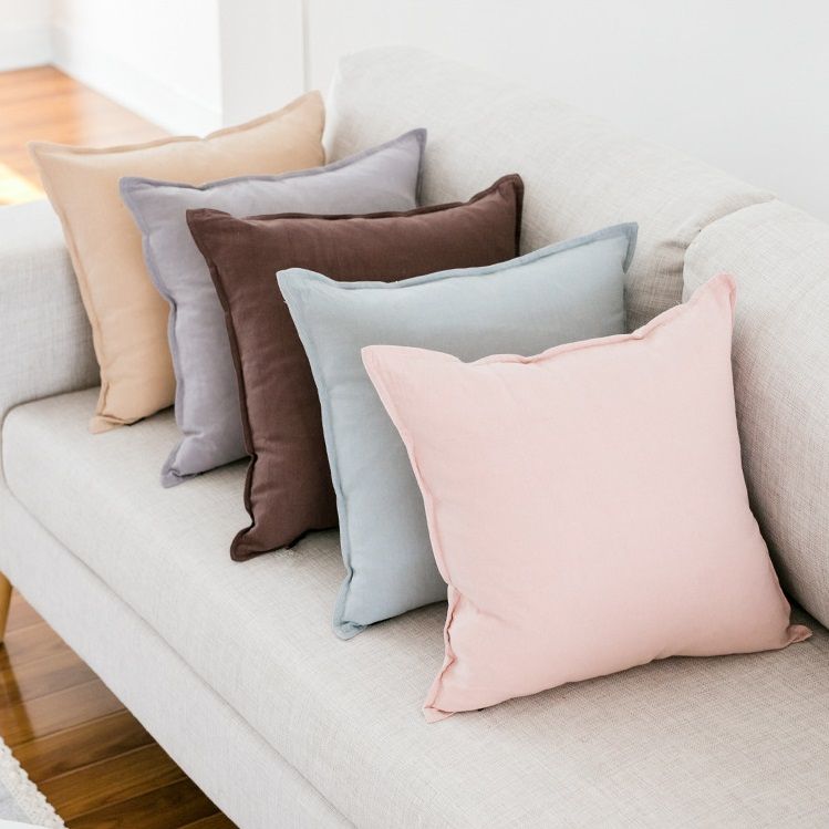 Vỏ gối Linen trơn màu