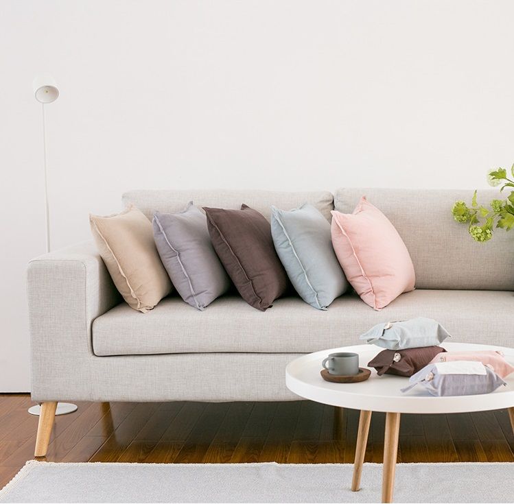 Vỏ gối Linen trơn màu