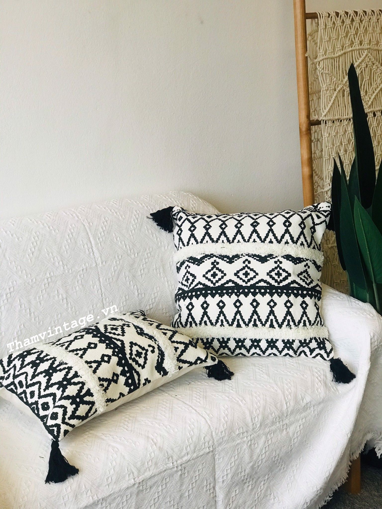 Vỏ gối Boho Vintage