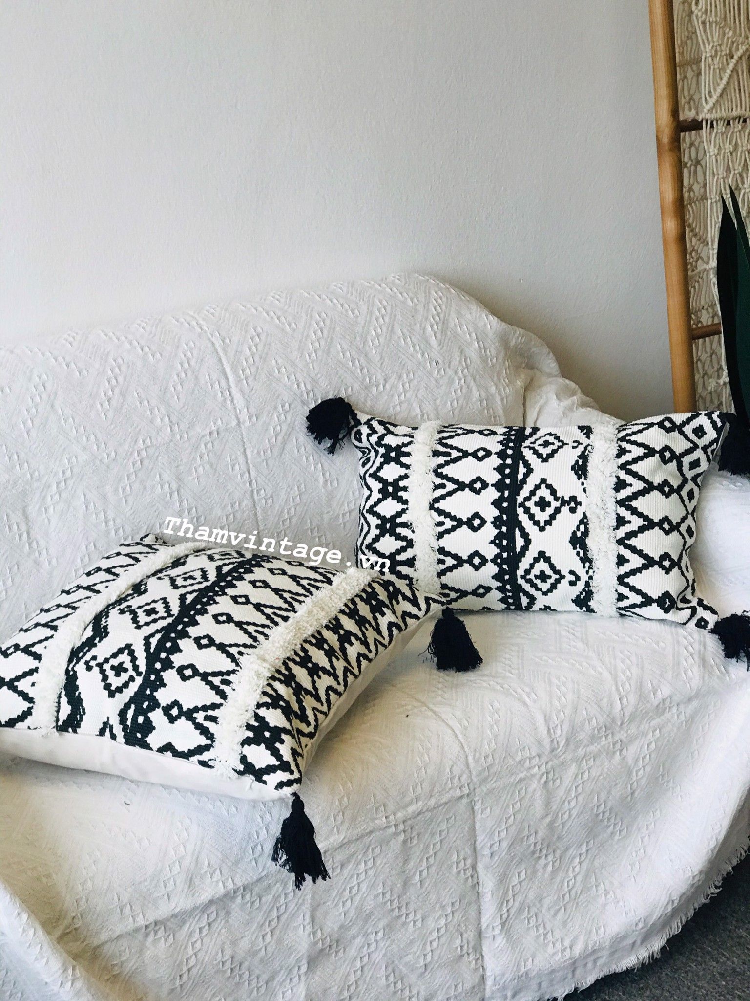 Vỏ gối Boho Vintage