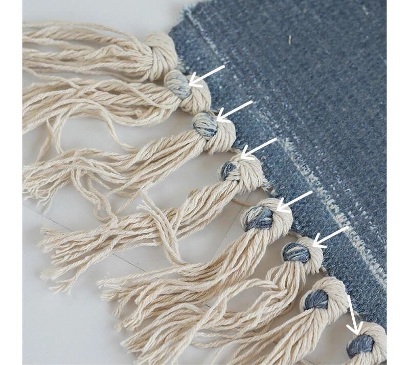 Thảm chân bông nổi Vintage