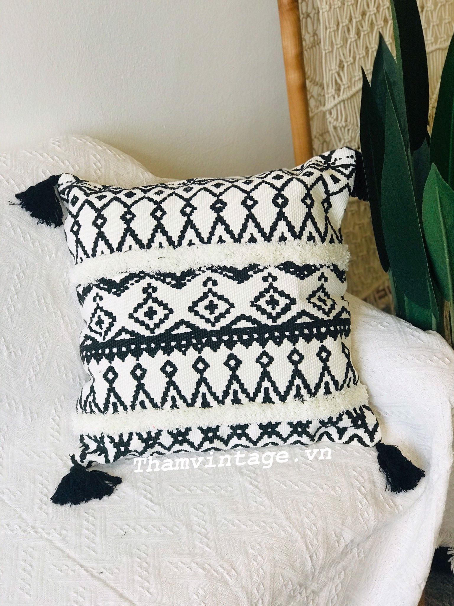 Vỏ gối Boho Vintage