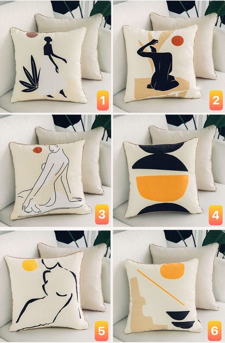 Vỏ gối họa tiết cô gái