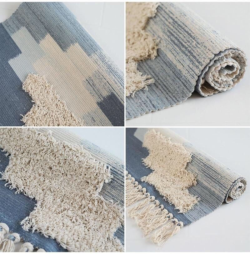 Thảm chân bông nổi Vintage