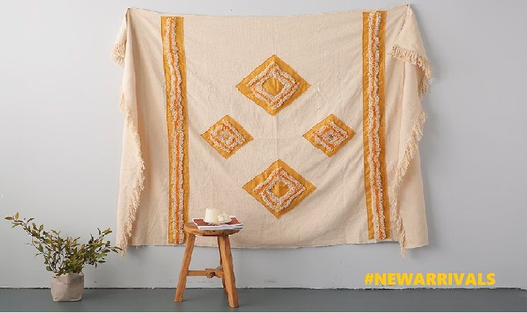 Moroccan stitching blanket