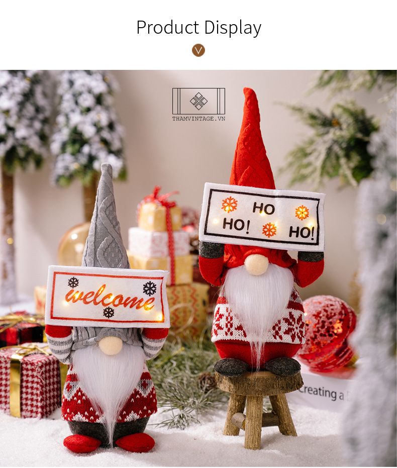 ÔNG GIÀ NOEL BẰNG LEN CẦM BIỂN